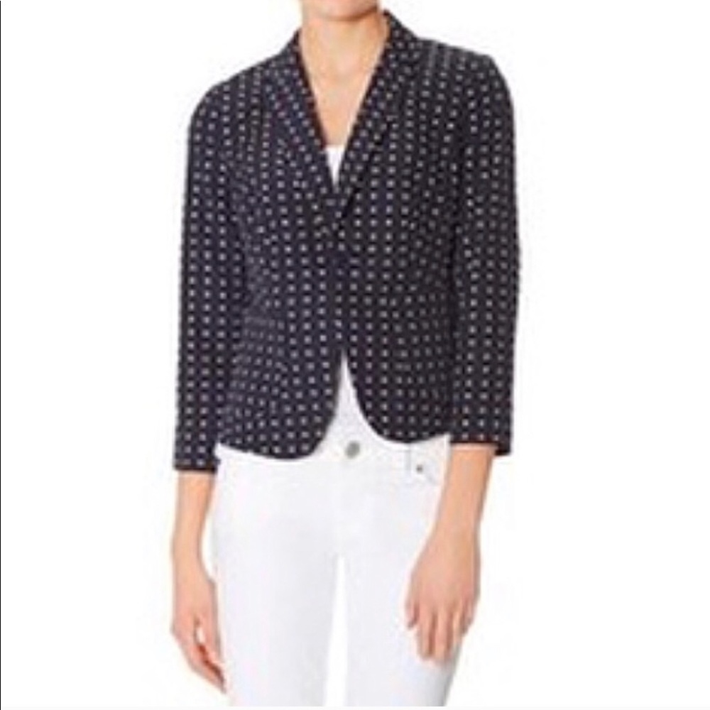The Limited one button polka dot blazer jacket M - Picture 12 of 12